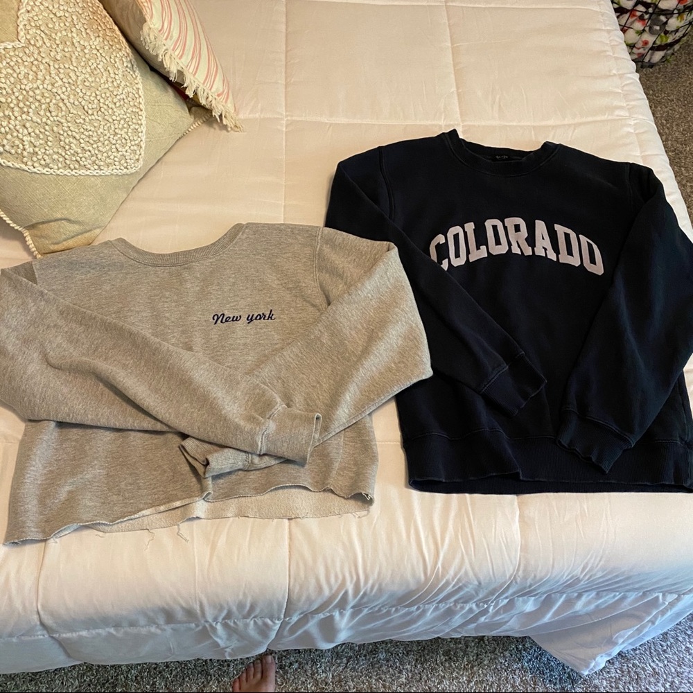 lot of 2 BRANDY MELVILLE sweatshirts